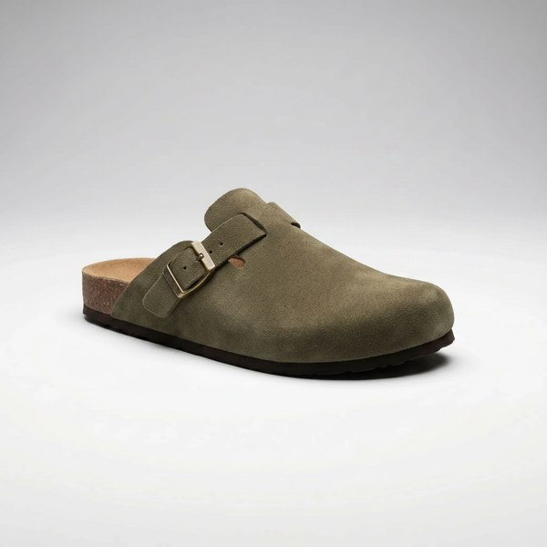 Valentina - Slip-On Mule Clog With Buckle Strap