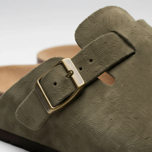 Valentina - Slip-On Mule Clog With Buckle Strap