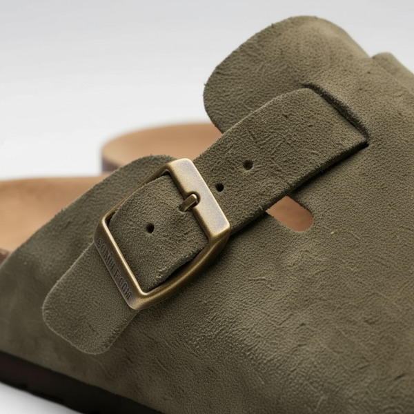 Valentina - Slip-On Mule Clog With Buckle Strap