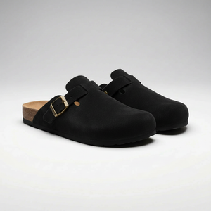 Valentina - Slip-On Mule Clog With Buckle Strap