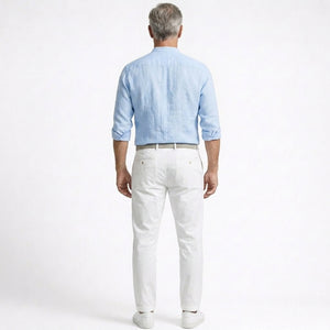 Brexton - Lightweight Band-Collar Button-Up Shirt