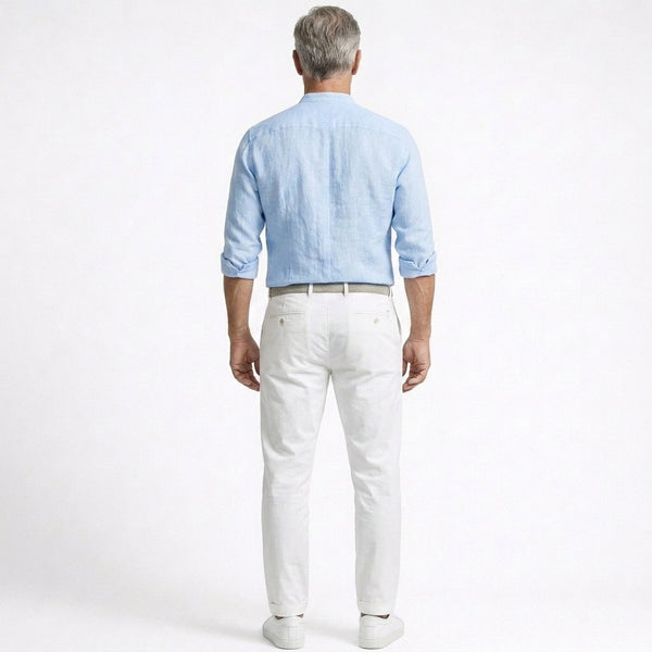 Brexton - Lightweight Band-Collar Button-Up Shirt