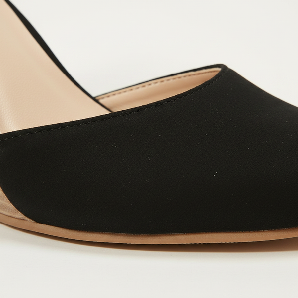 Velsara - Pointed Toe Wedge Heel With Ankle Strap