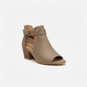 Vaelora - Peep-Toe Block Heel Sandal Boot