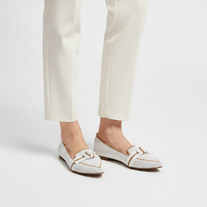 Orelia - Pointed Toe Slip-On Flat Loafer