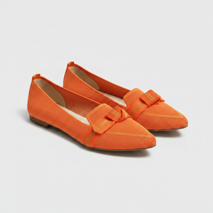 Orelia - Pointed Toe Slip-On Flat Loafer