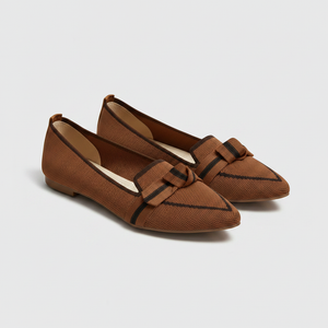 Orelia - Pointed Toe Slip-On Flat Loafer