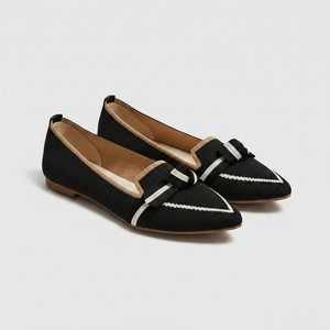 Orelia - Pointed Toe Slip-On Flat Loafer
