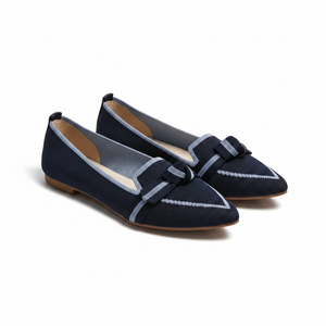 Orelia - Pointed Toe Slip-On Flat Loafer