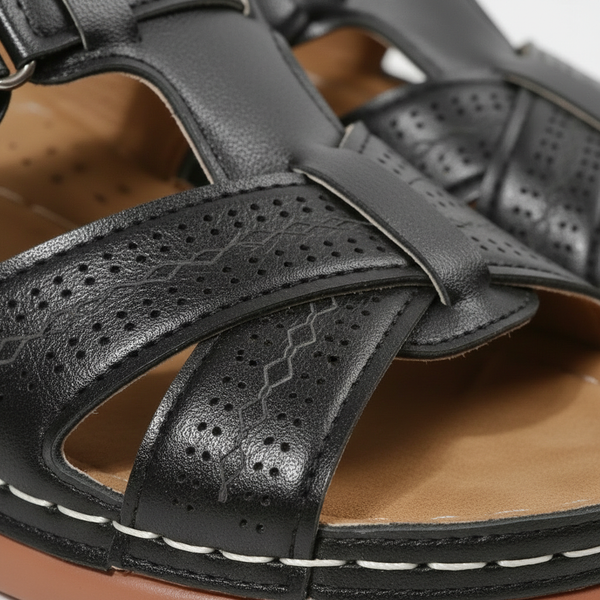 Alexa - Open-Toe Wedge Slide Sandal