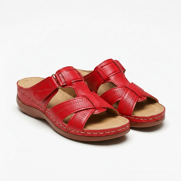 Alexa - Open-Toe Wedge Slide Sandal