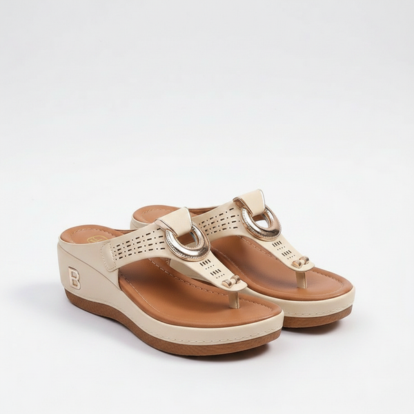 Slyndra - Wedge Toe-Ring Slide Sandal
