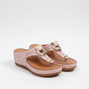 Slyndra - Wedge Toe-Ring Slide Sandal