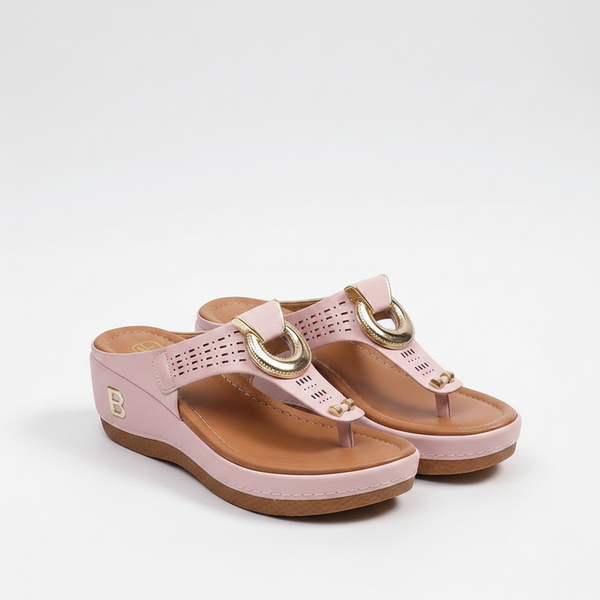 Slyndra - Wedge Toe-Ring Slide Sandal