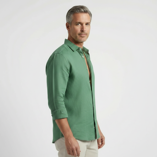Verdano - Long Sleeve Button-Down Casual Shirt