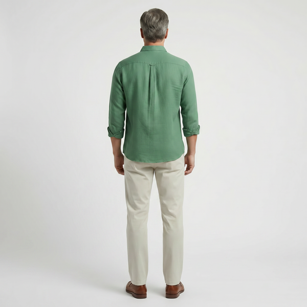 Verdano - Long Sleeve Button-Down Casual Shirt