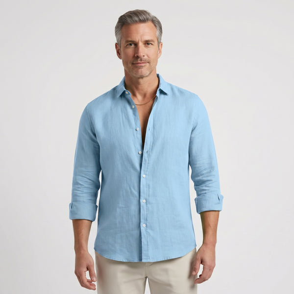 Verdano - Long Sleeve Button-Down Casual Shirt