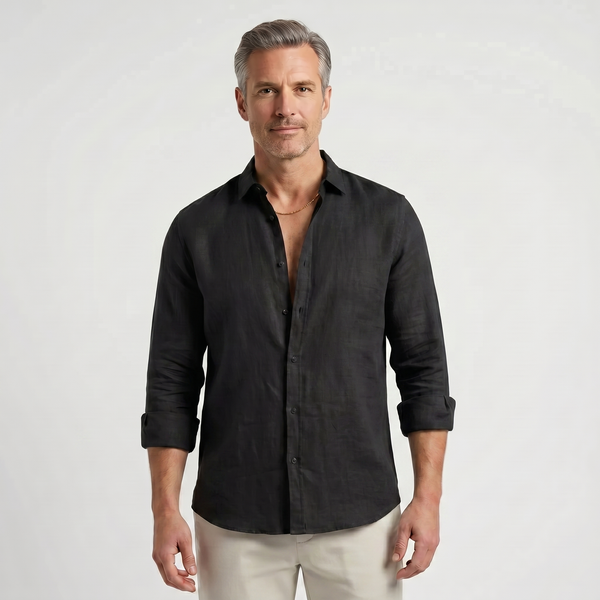Verdano - Long Sleeve Button-Down Casual Shirt