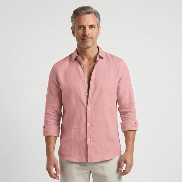 Verdano - Long Sleeve Button-Down Casual Shirt