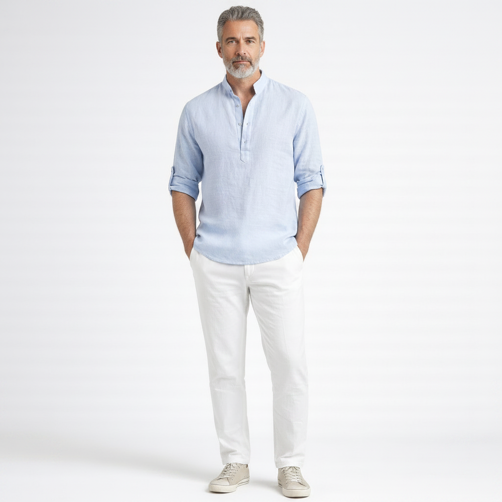Brezavo - Lightweight Breathable Henley Shirt