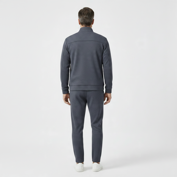 Veltrix - Men's Zip-Up Tracksuit With Tapered Pants