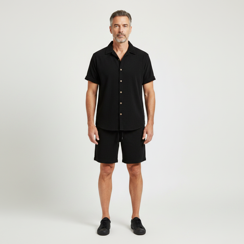 Bruno - Matching Short-Sleeve Shirt And Shorts Set