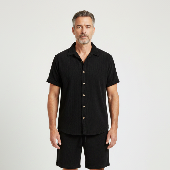 Bruno - Matching Short-Sleeve Shirt And Shorts Set