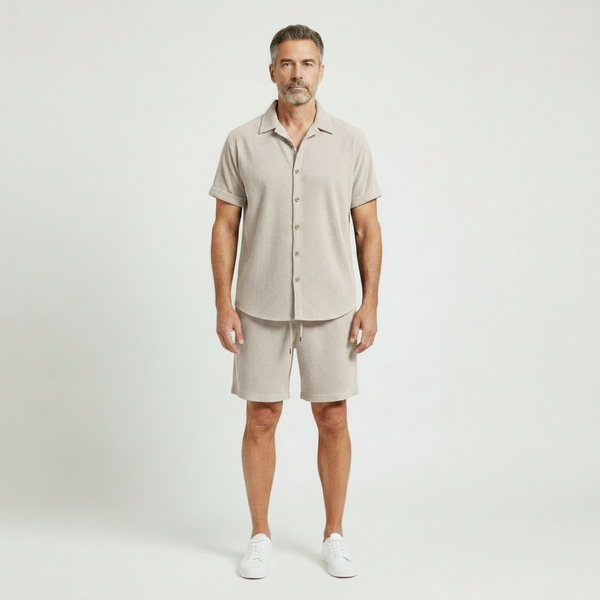 Bruno - Matching Short-Sleeve Shirt And Shorts Set