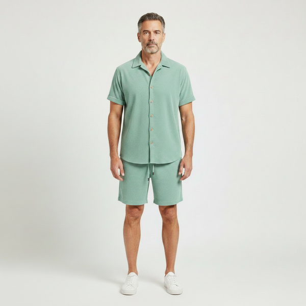 Bruno - Matching Short-Sleeve Shirt And Shorts Set