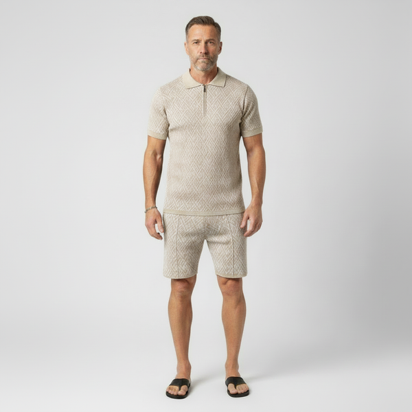 Matteo - Matching Polo Shirt And Shorts Set