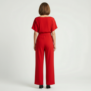 Siltessa - Wide-Leg Belted Jumpsuit For Women