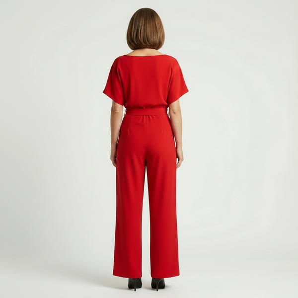 Siltessa - Wide-Leg Belted Jumpsuit For Women
