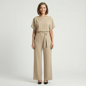 Siltessa - Wide-Leg Belted Jumpsuit For Women
