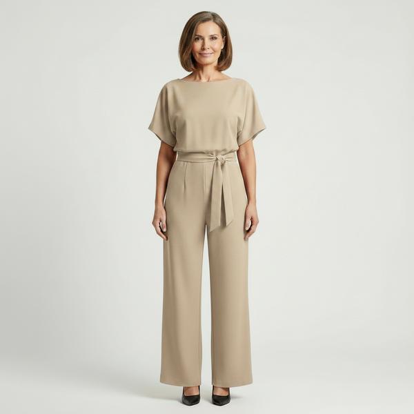 Siltessa - Wide-Leg Belted Jumpsuit For Women
