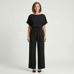 Siltessa - Wide-Leg Belted Jumpsuit For Women