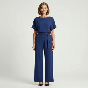 Siltessa - Wide-Leg Belted Jumpsuit For Women