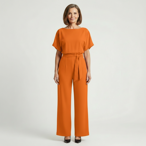 Siltessa - Wide-Leg Belted Jumpsuit For Women