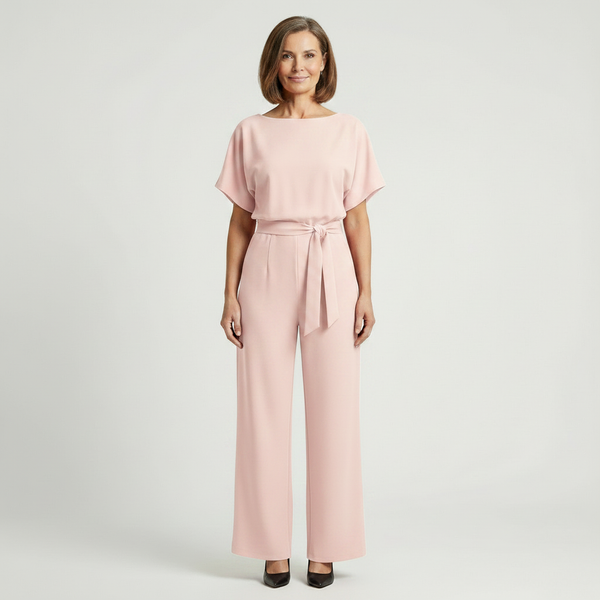 Siltessa - Wide-Leg Belted Jumpsuit For Women