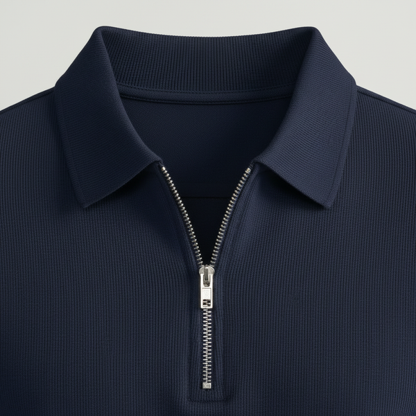 Yucas - Matching Zip Polo And Tapered Pants Set