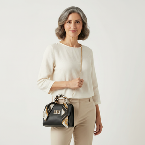Scarvella - Structured Top-Handle Crossbody Bag