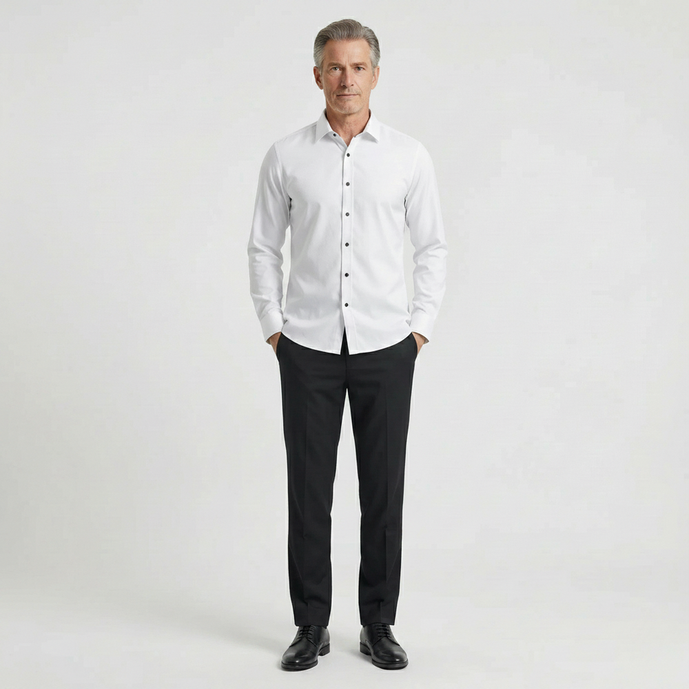 Slimvero - Slim Fit Long Sleeve Dress Shirt