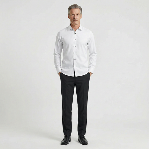 Slimvero - Slim Fit Long Sleeve Dress Shirt