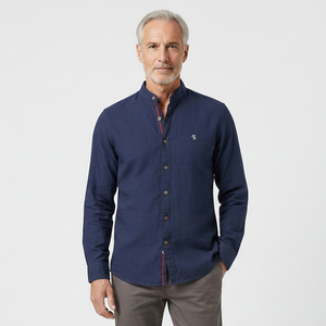 Strandco - Long Sleeve Band Collar Shirt