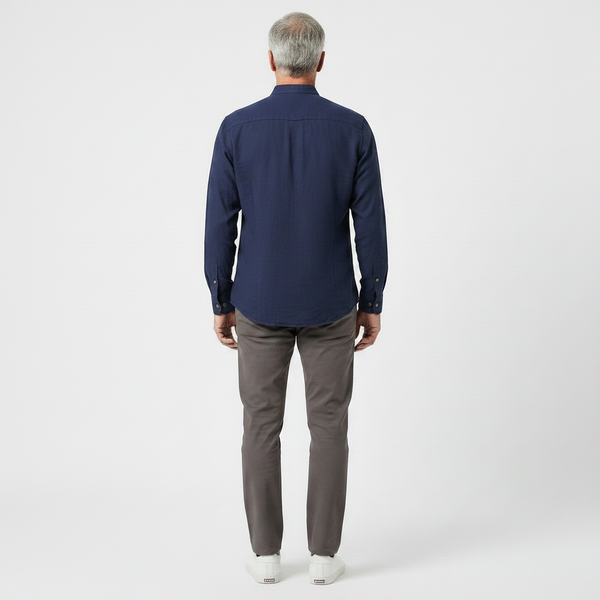 Strandco - Long Sleeve Band Collar Shirt