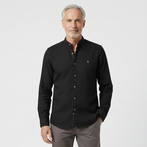 Strandco - Long Sleeve Band Collar Shirt