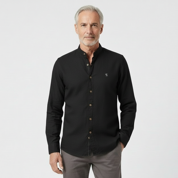 Strandco - Long Sleeve Band Collar Shirt
