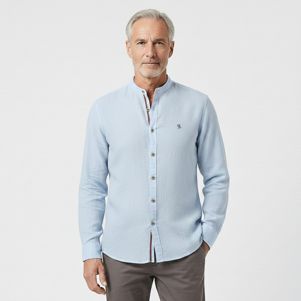 Strandco - Long Sleeve Band Collar Shirt