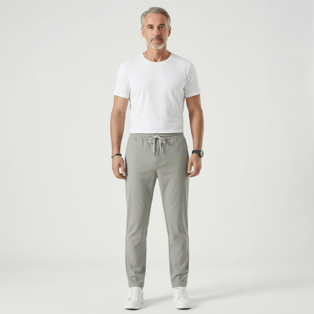 Luncero - Slim Fit Stretch Drawstring Pants