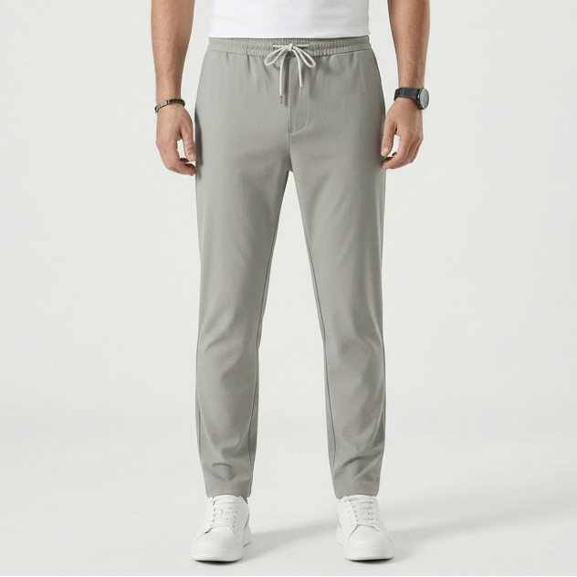 Luncero - Slim Fit Stretch Drawstring Pants