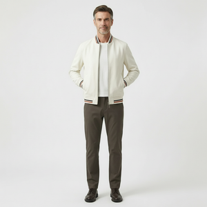 Veltron - Zip-Front Athletic Bomber Jacket